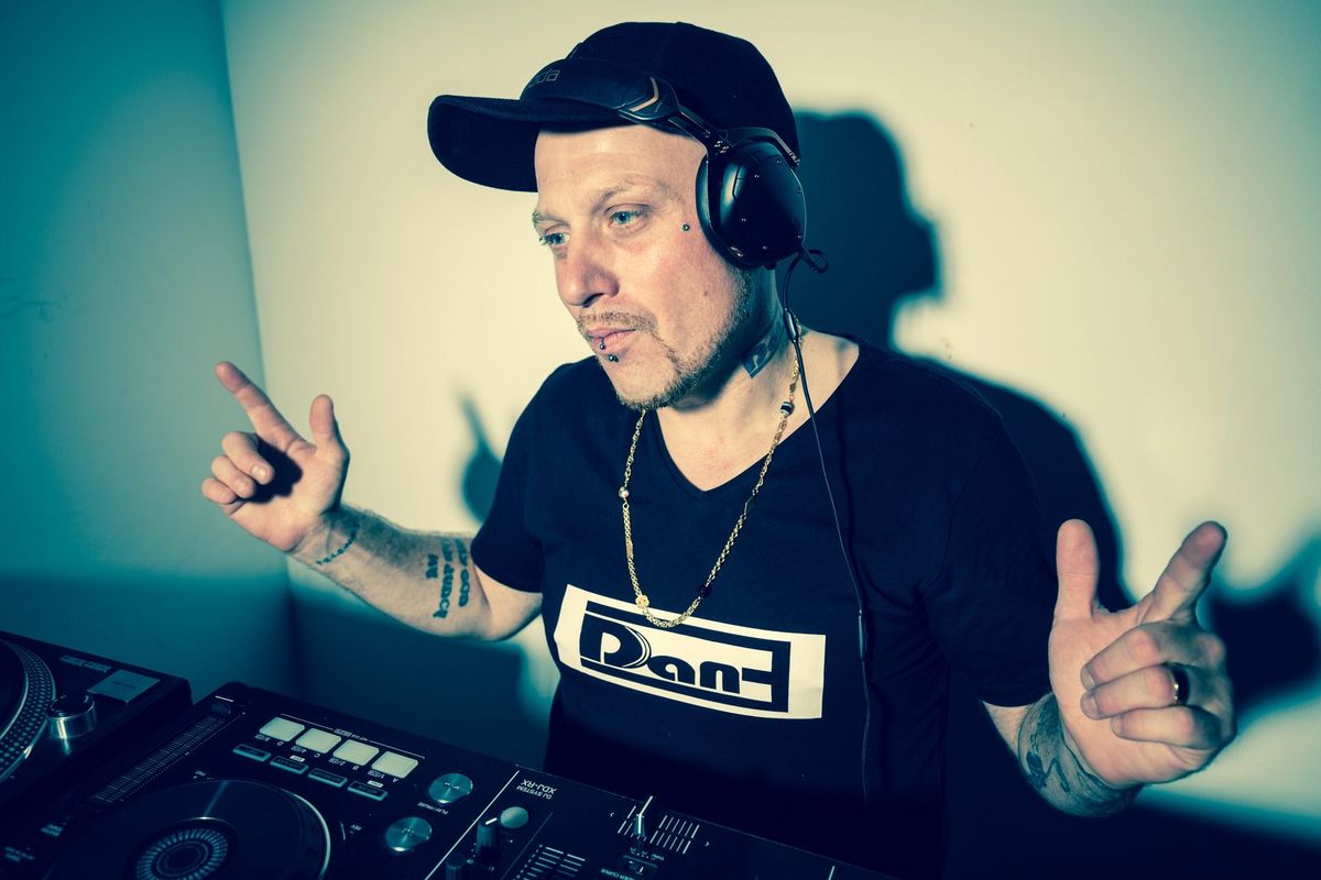 Dan-E behind the decks